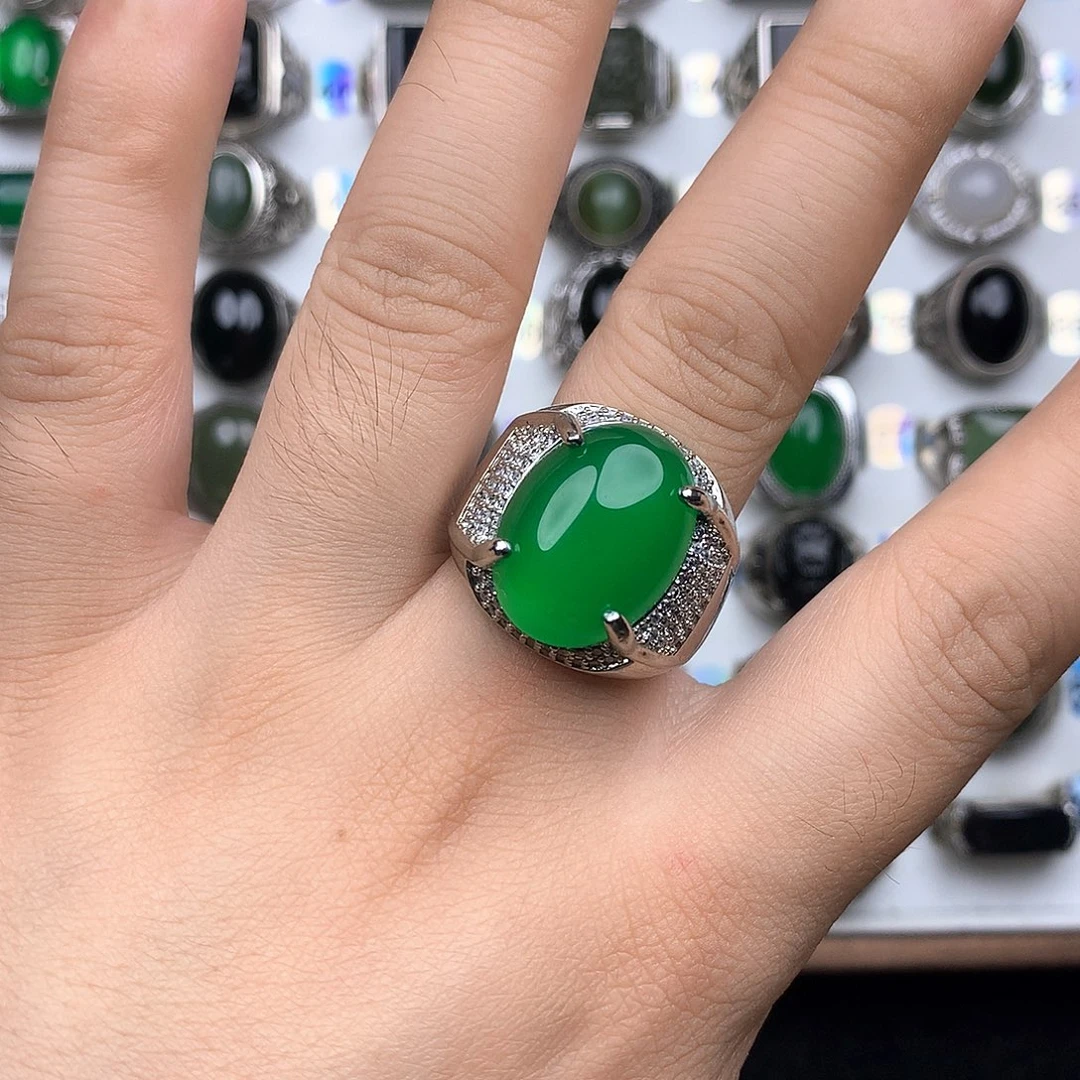 玛瑙/玉髓合金戒指