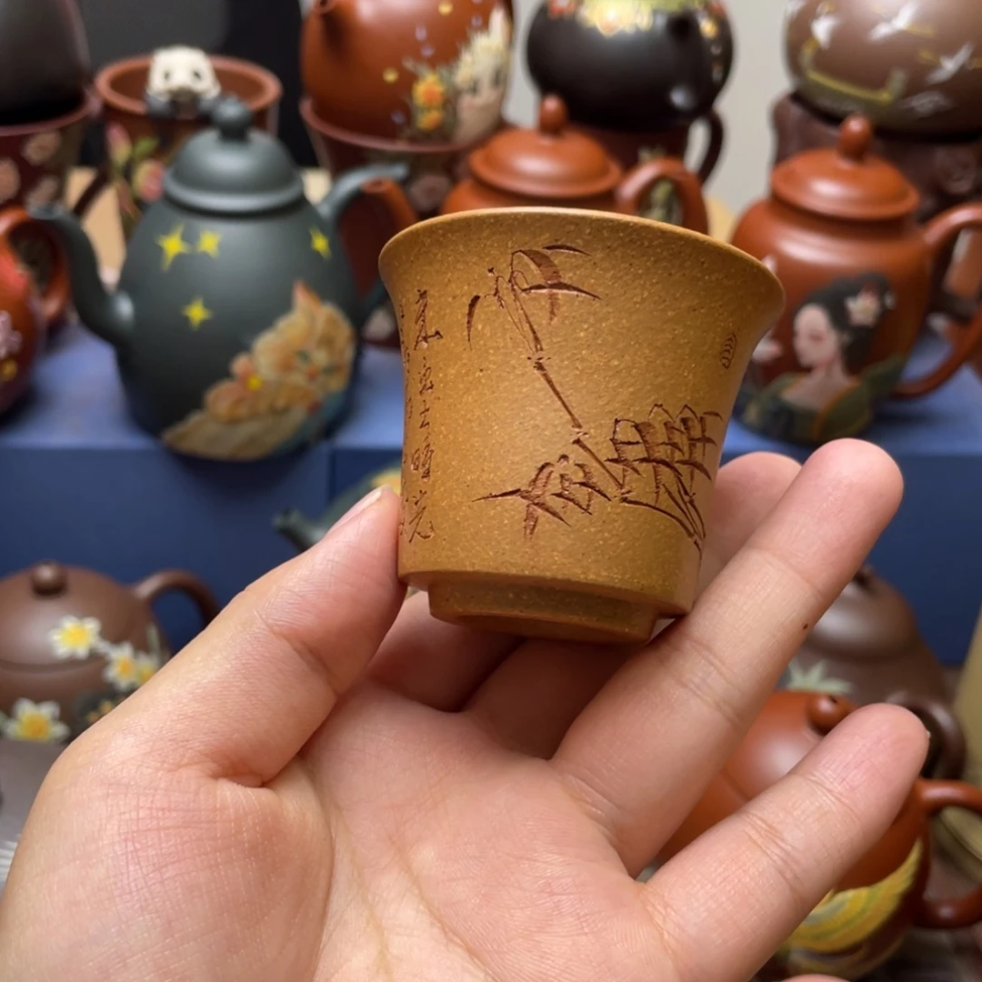 茶杯紫泥紫砂主人杯50cc