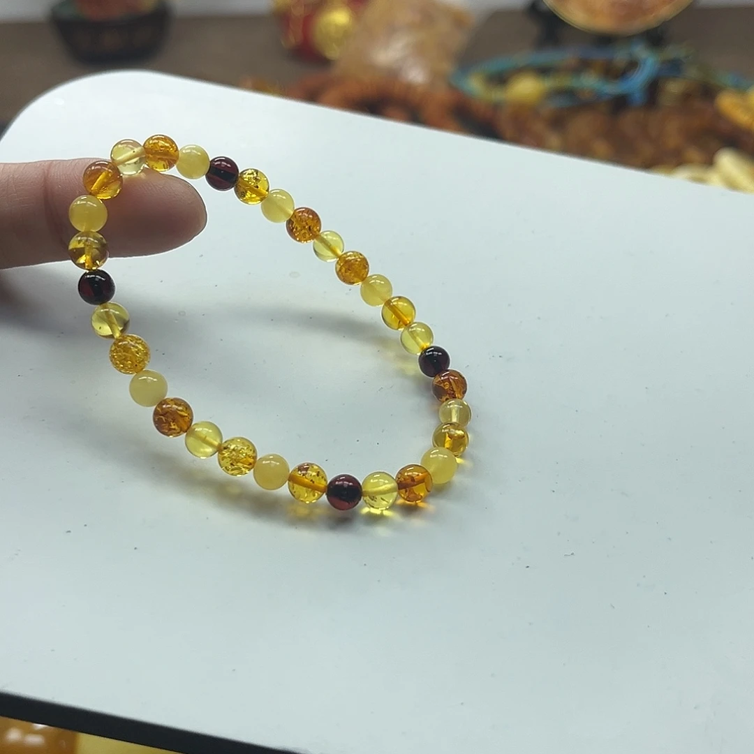 琥珀未镶嵌手串琥珀手串
