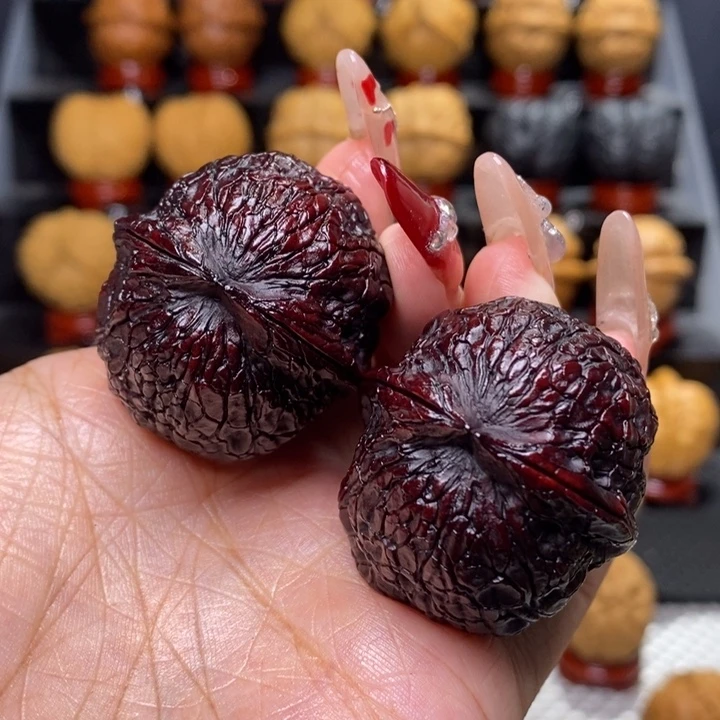 文玩核桃把件ღ**宸金丝绣球6号