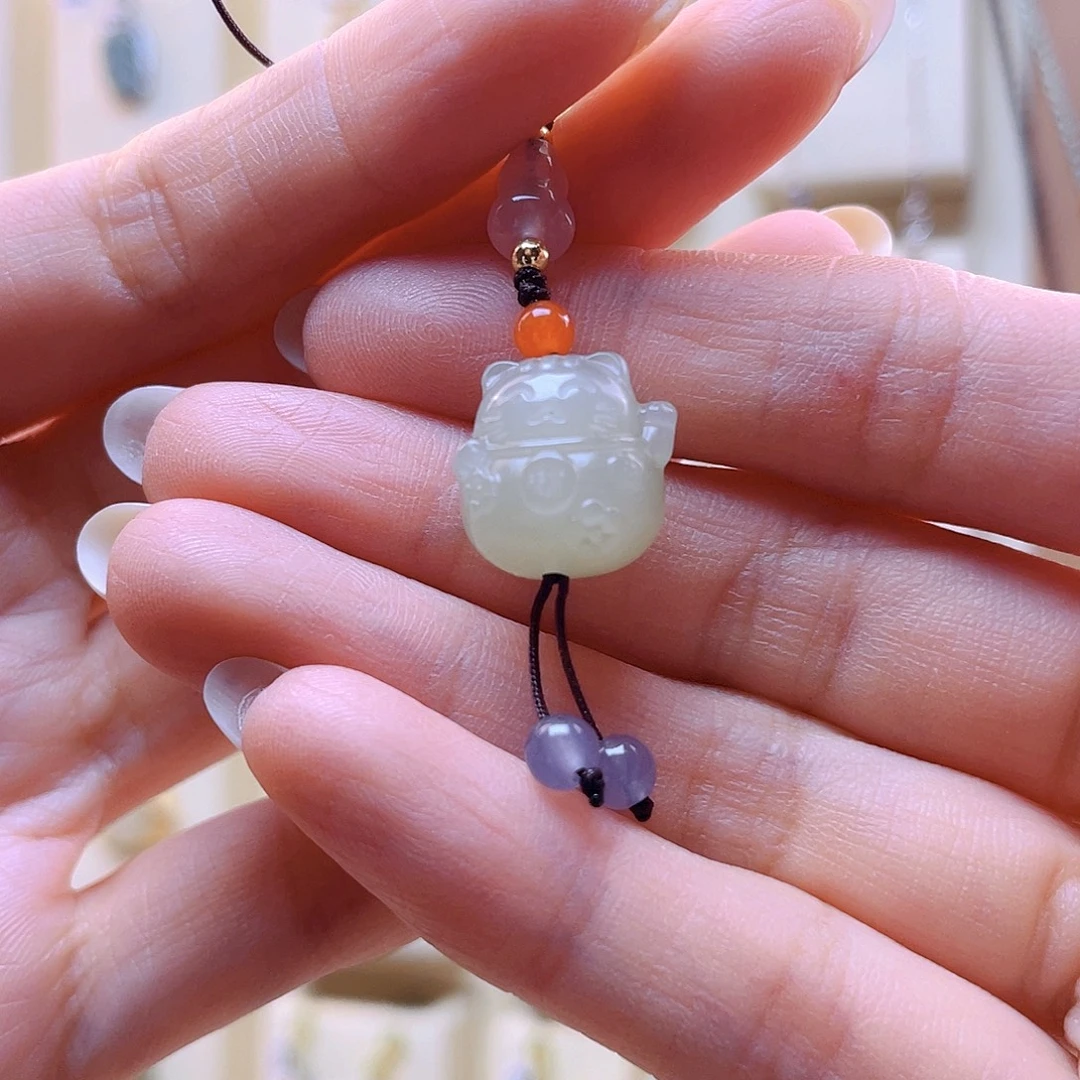 柠***水和田玉未镶嵌吊坠(赠链)