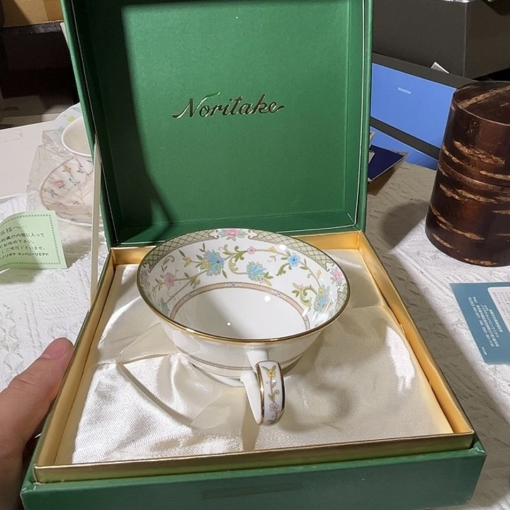 草***画杯日本进口瓷器咖啡杯