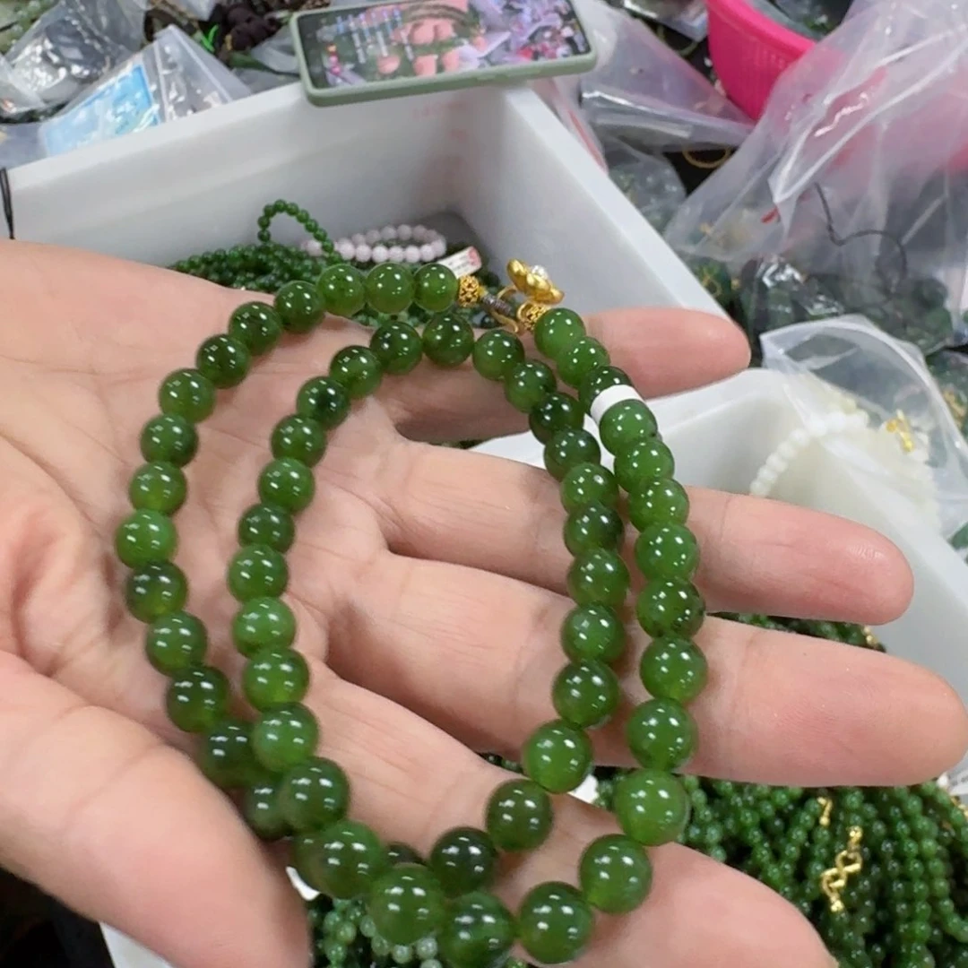 和田玉（碧玉）未镶嵌颈饰卡8