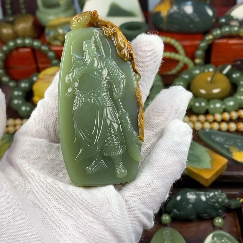 【闪购商品】岫岩河磨玉（透闪石质玉）颈饰未镶嵌白**欢