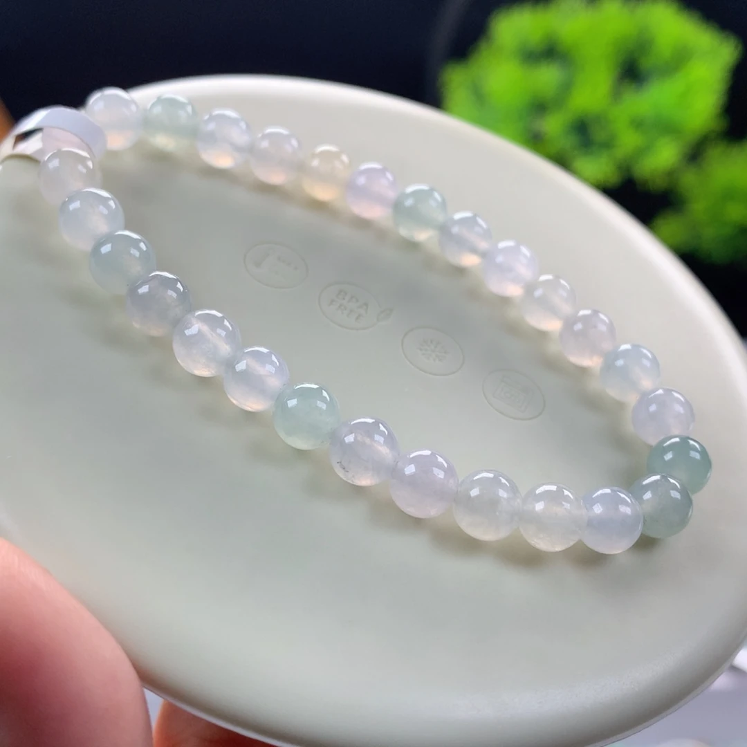 翡翠未镶嵌手链卡6.3