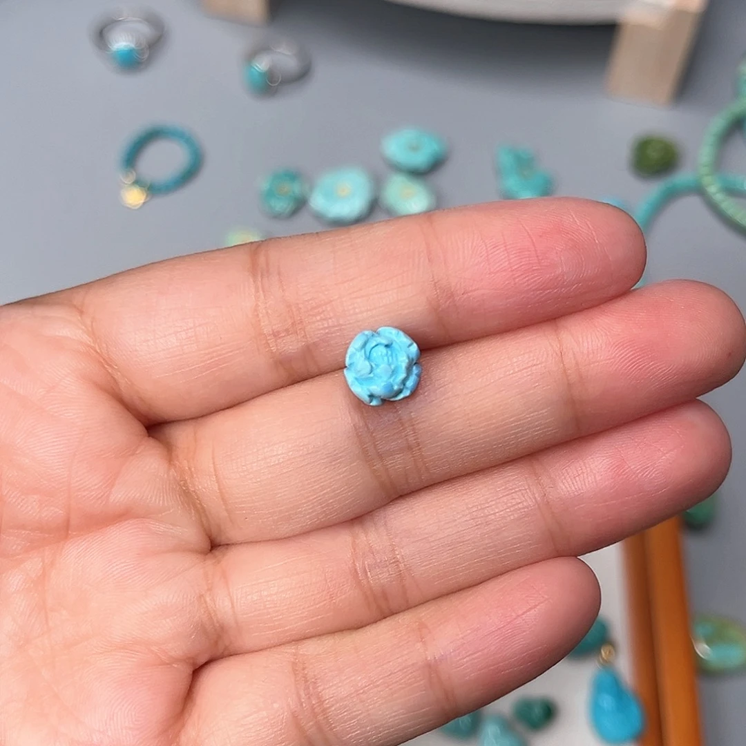 绿松石未镶嵌珠宝半成品
