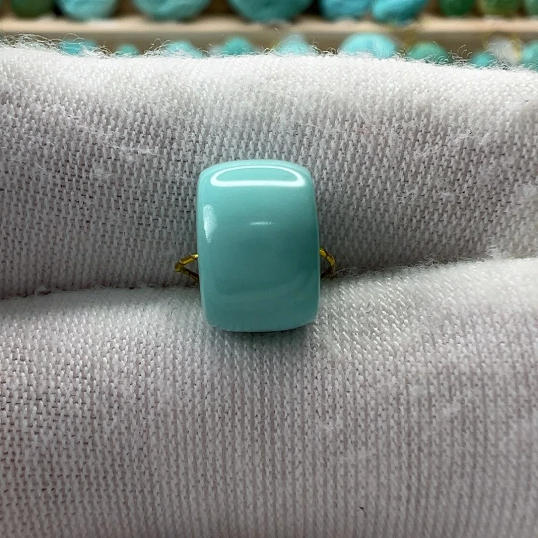 未镶嵌绿松石直切珠9.8x6.6mm