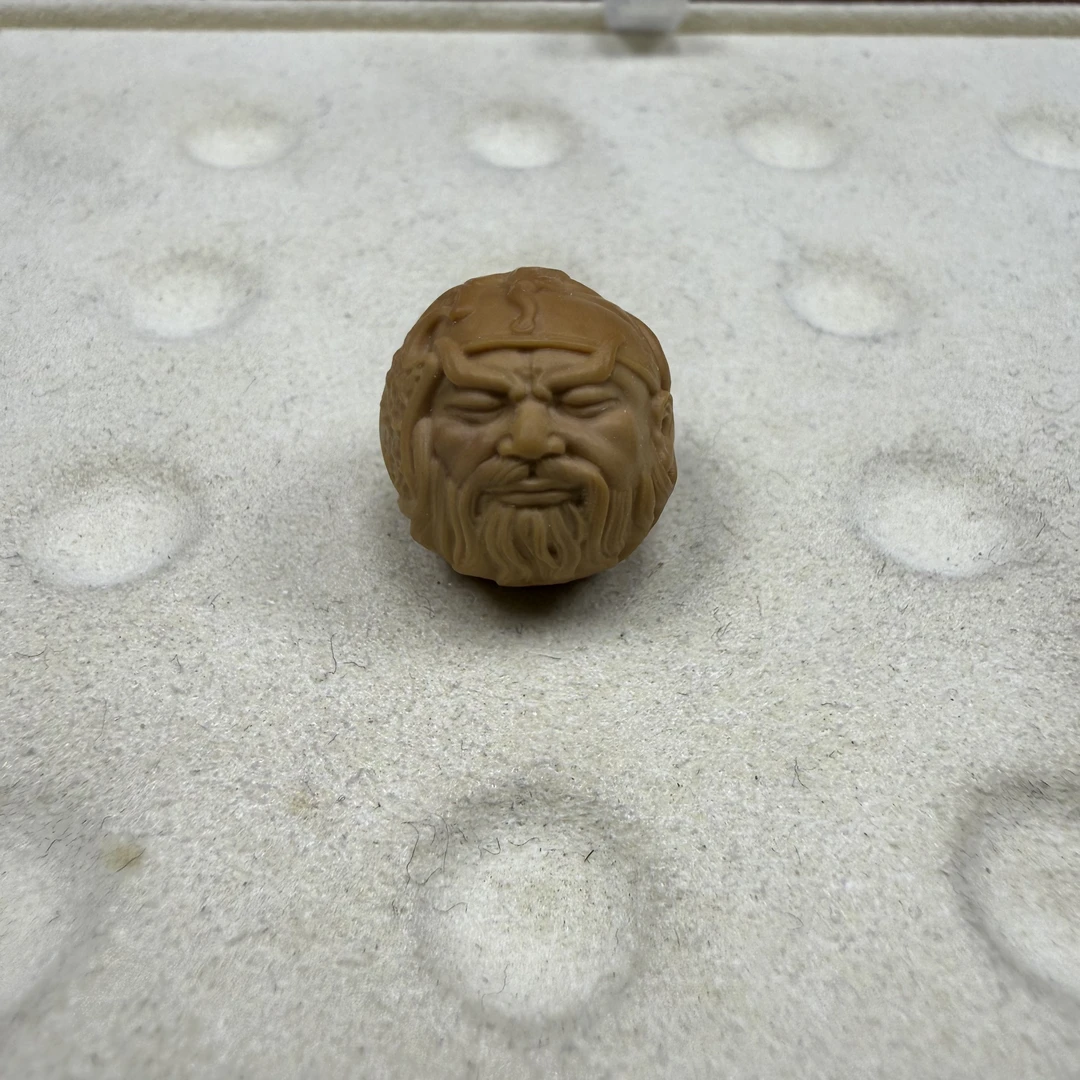 猴头 单颗 雕刻 御龙关公  素