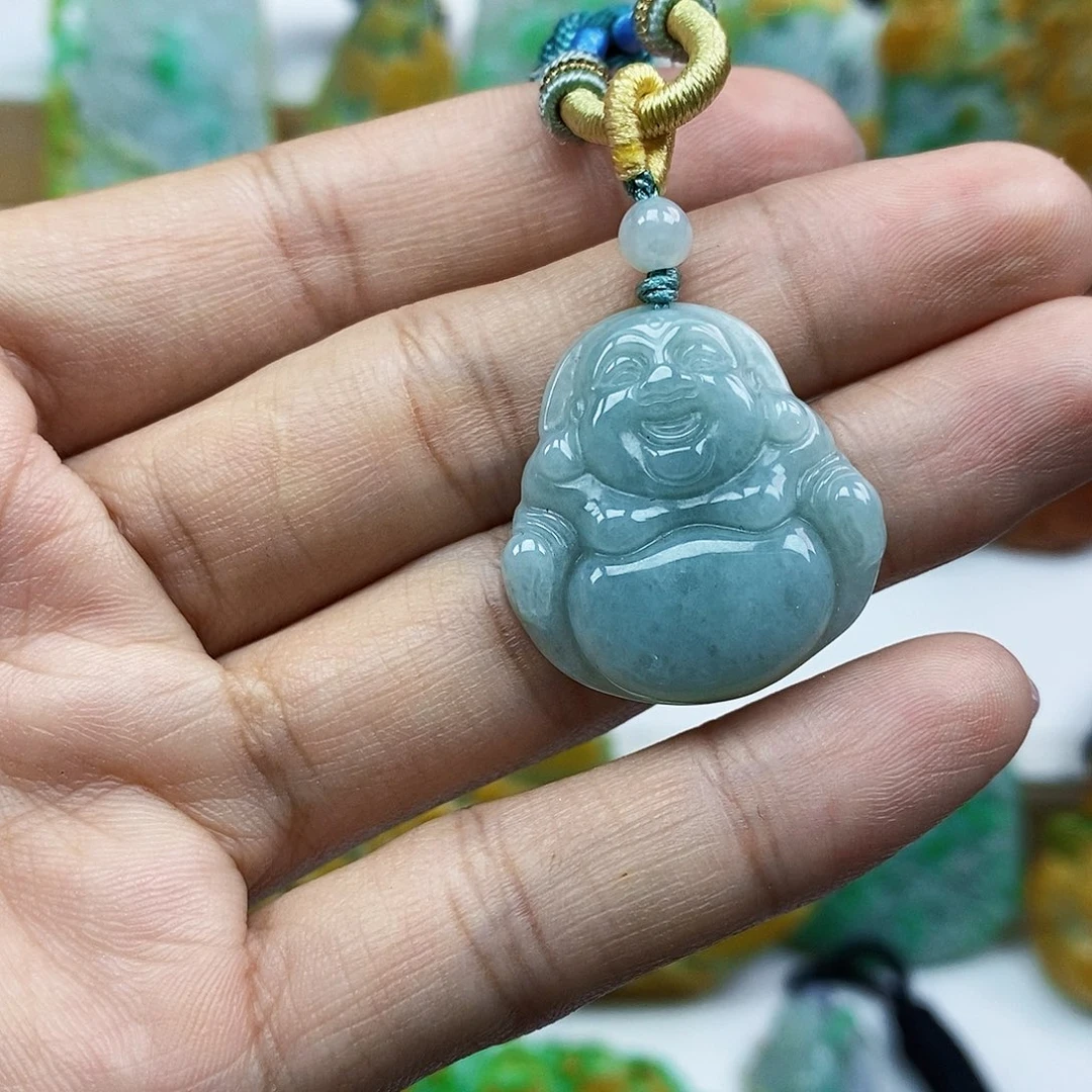 颈饰未镶嵌翡翠天然翡翠A货
