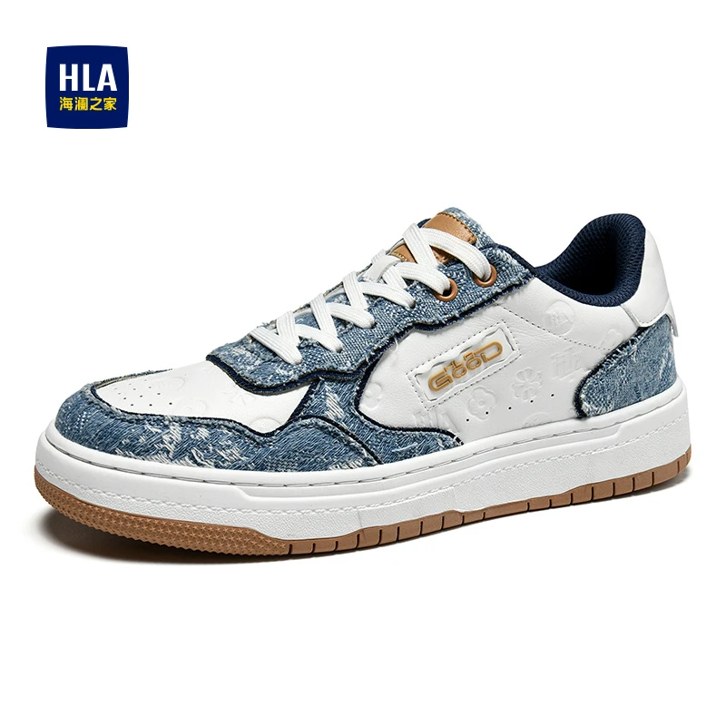 海澜之家解构风板鞋男款2025秋季新款时尚休闲鞋厚底增高耐磨男鞋