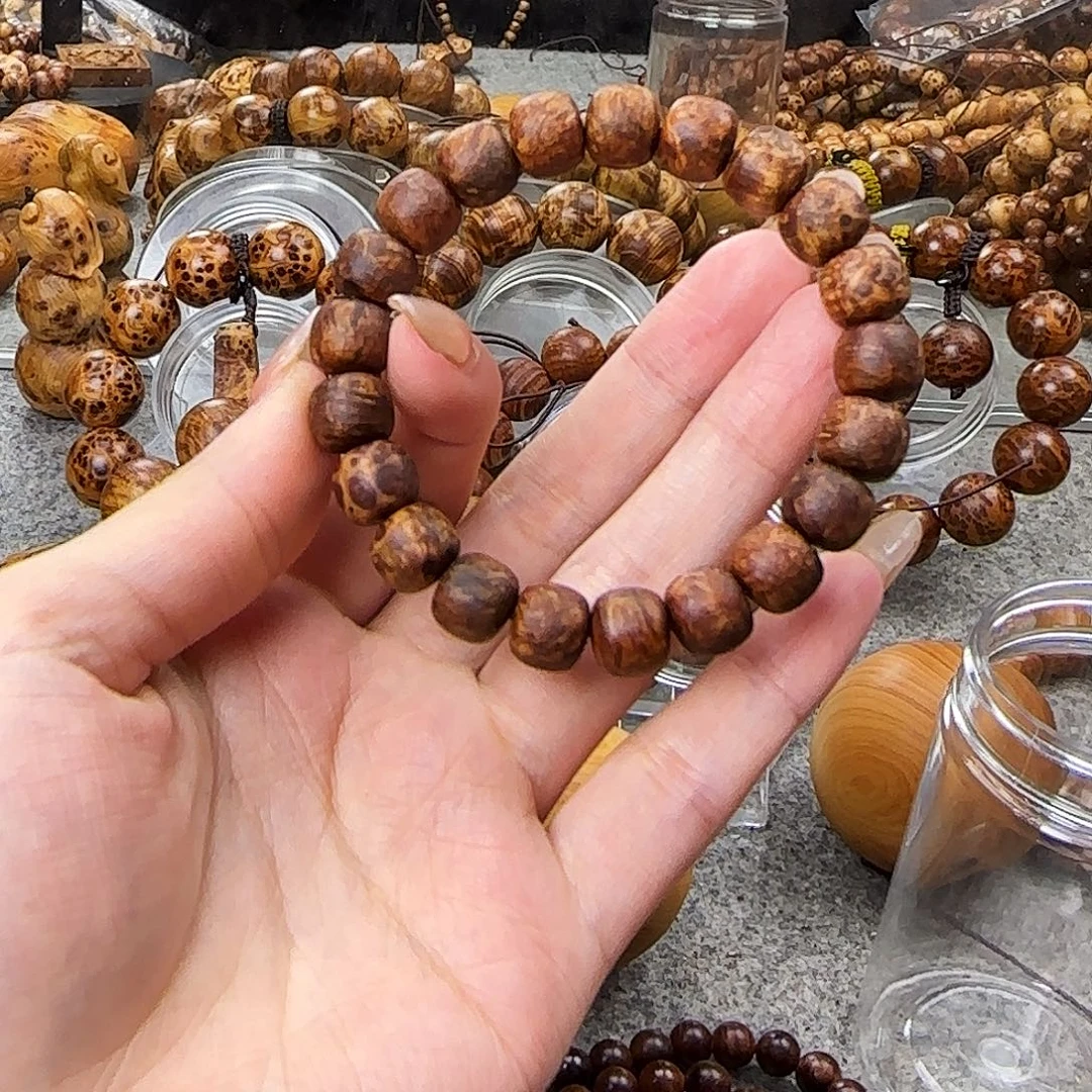 健***福柏木手串/手链太行崖柏9x10陈化变异樱子