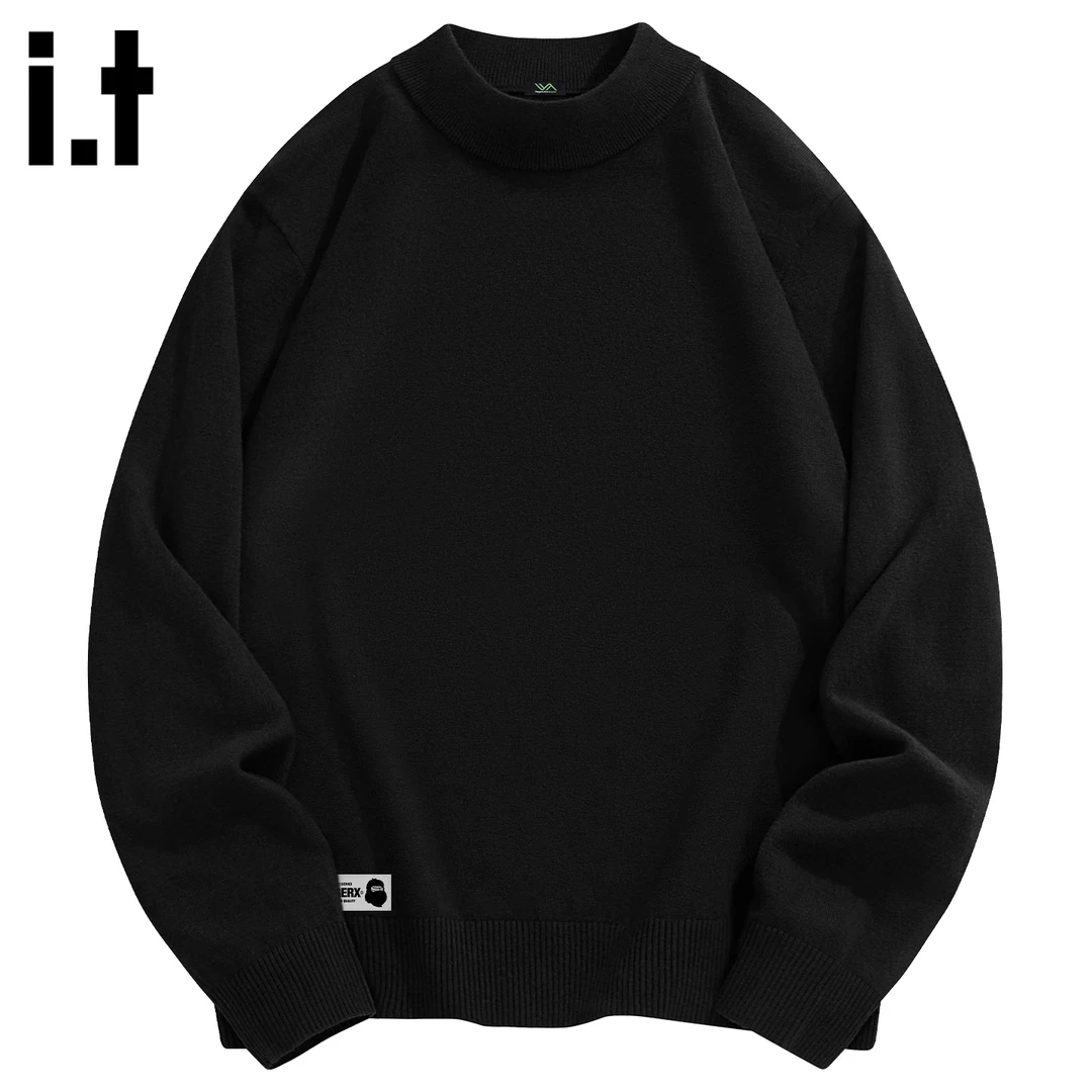 it FINGERCROXX休闲毛衫男士2025冬季新款时尚毛衣高品质羊毛衫男