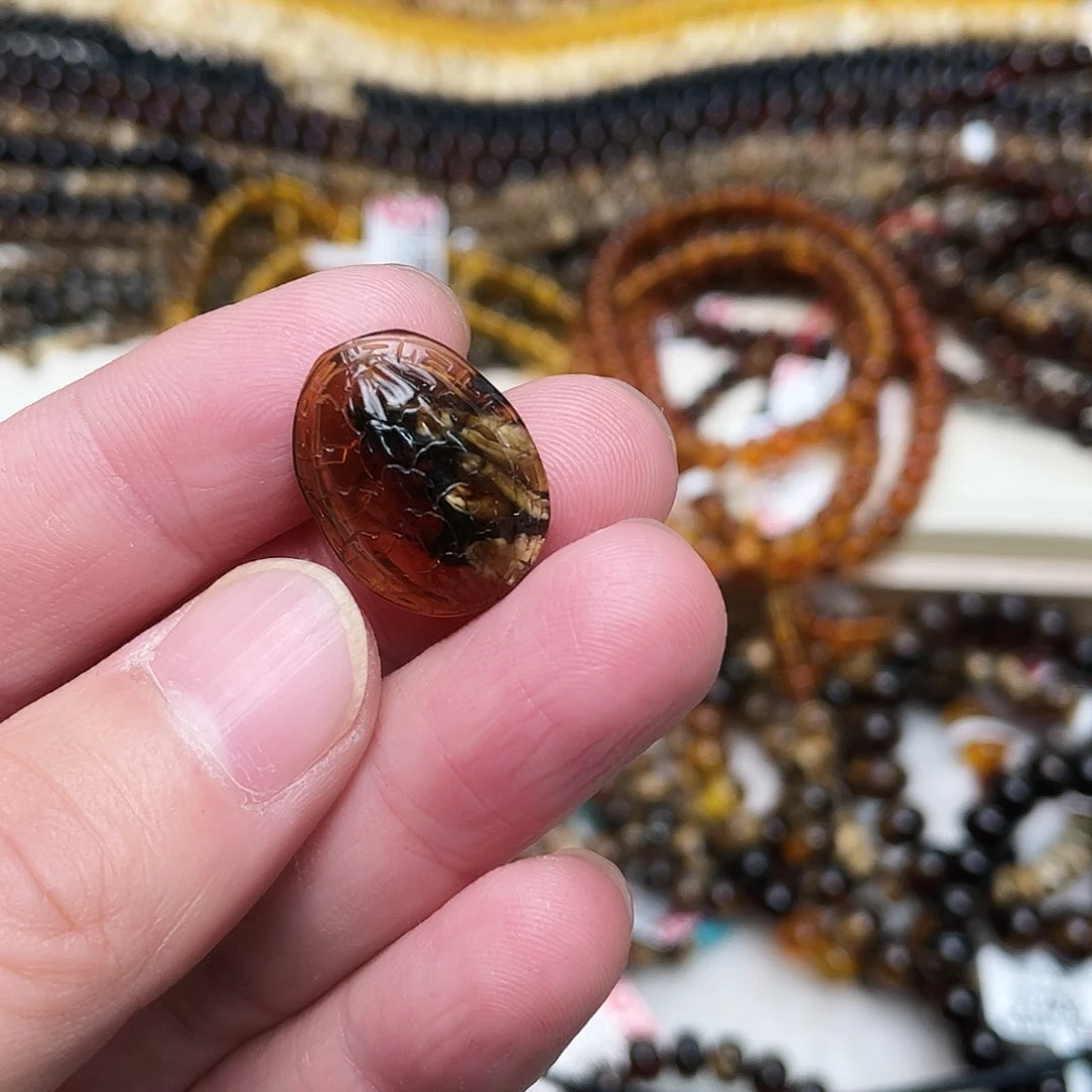 未镶嵌琥珀裸石冰****】大