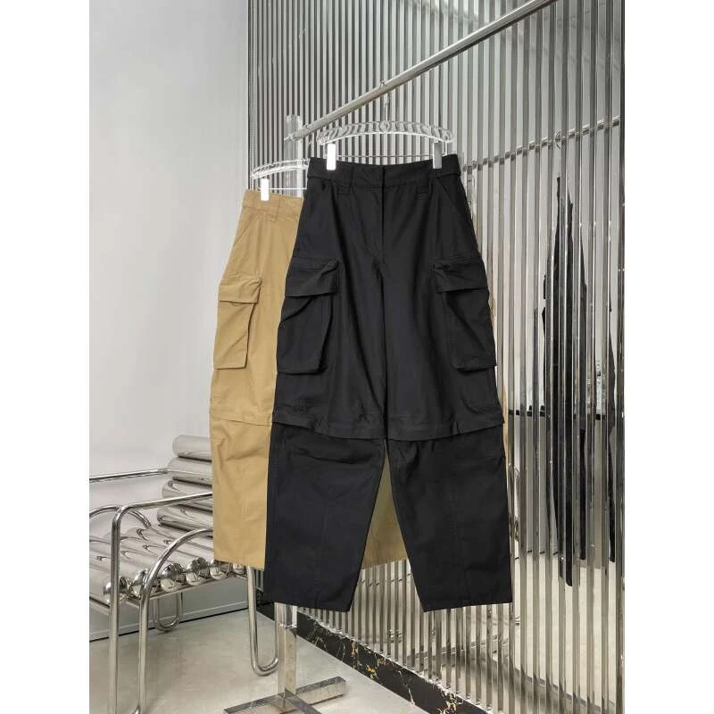 可拆卸工装裤 立体多口袋高街宽松显瘦休闲裤