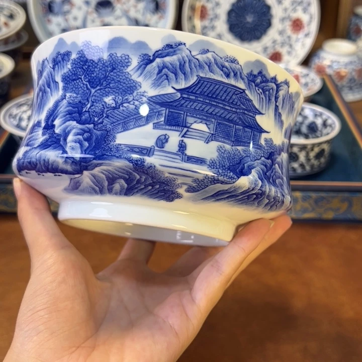 摆件景德镇陶瓷茶器百宝箱