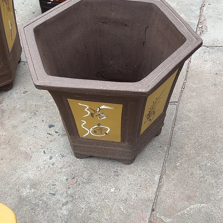 紫砂花盆透气花盆