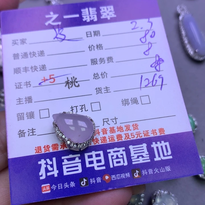 翡翠颈饰银S925镶嵌凌**舍