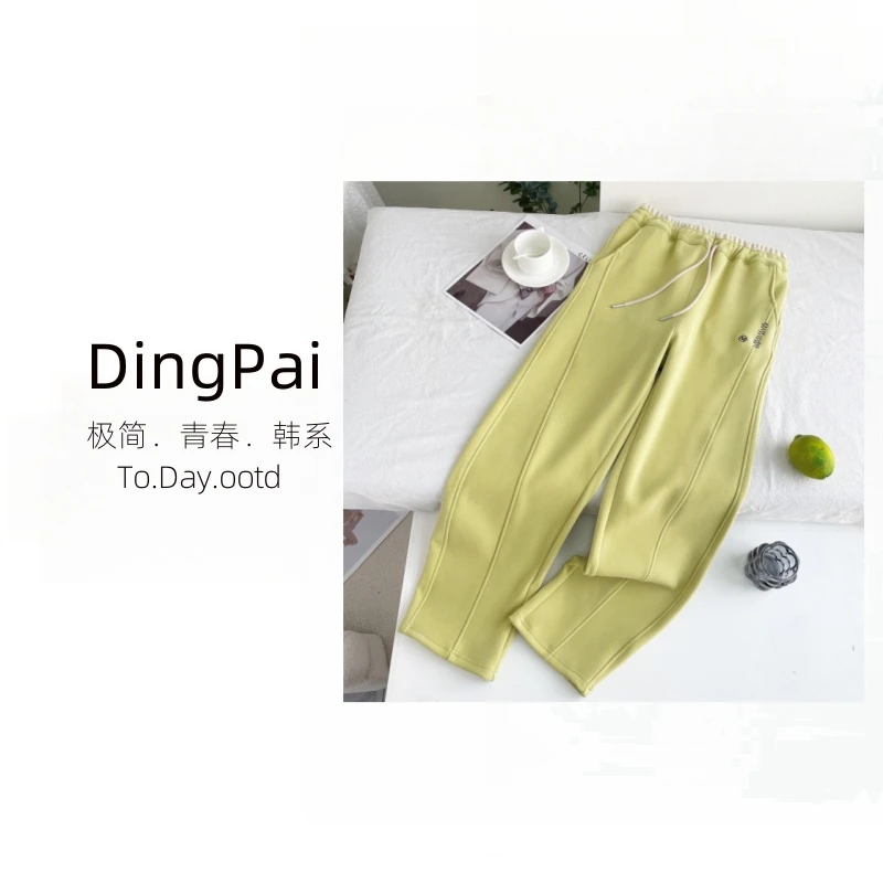 DINGPAI-「显瘦设计感」2025春季新款女装百搭时尚休闲裤K-K676