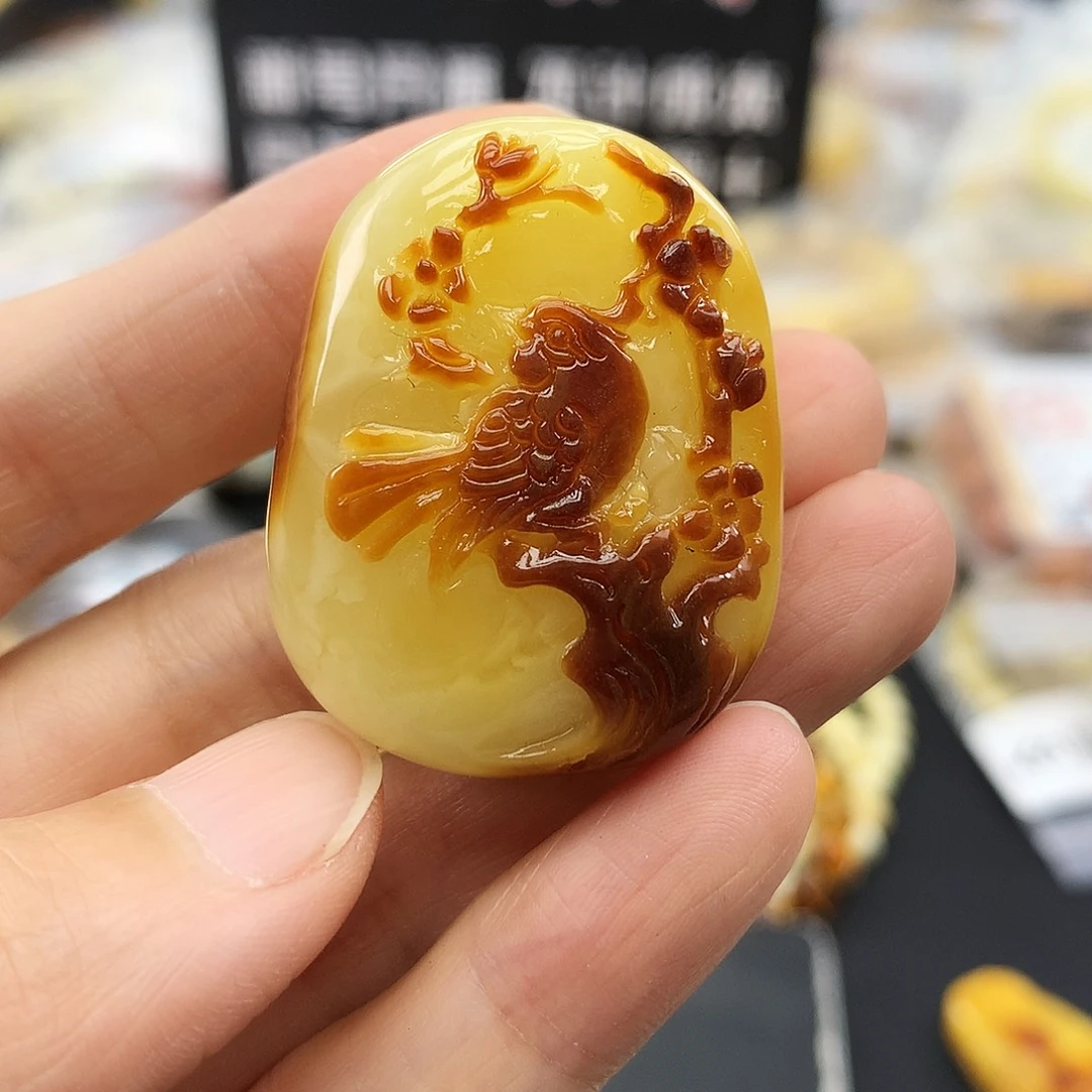 琥珀未镶嵌珠宝奇石