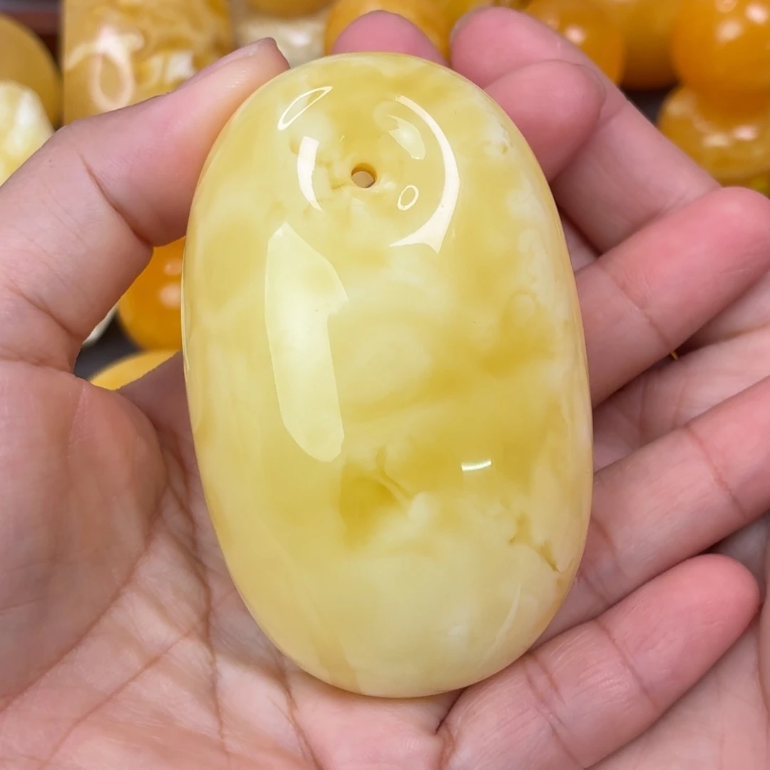 蜜蜡未镶嵌吊坠(不含链)大蛋面