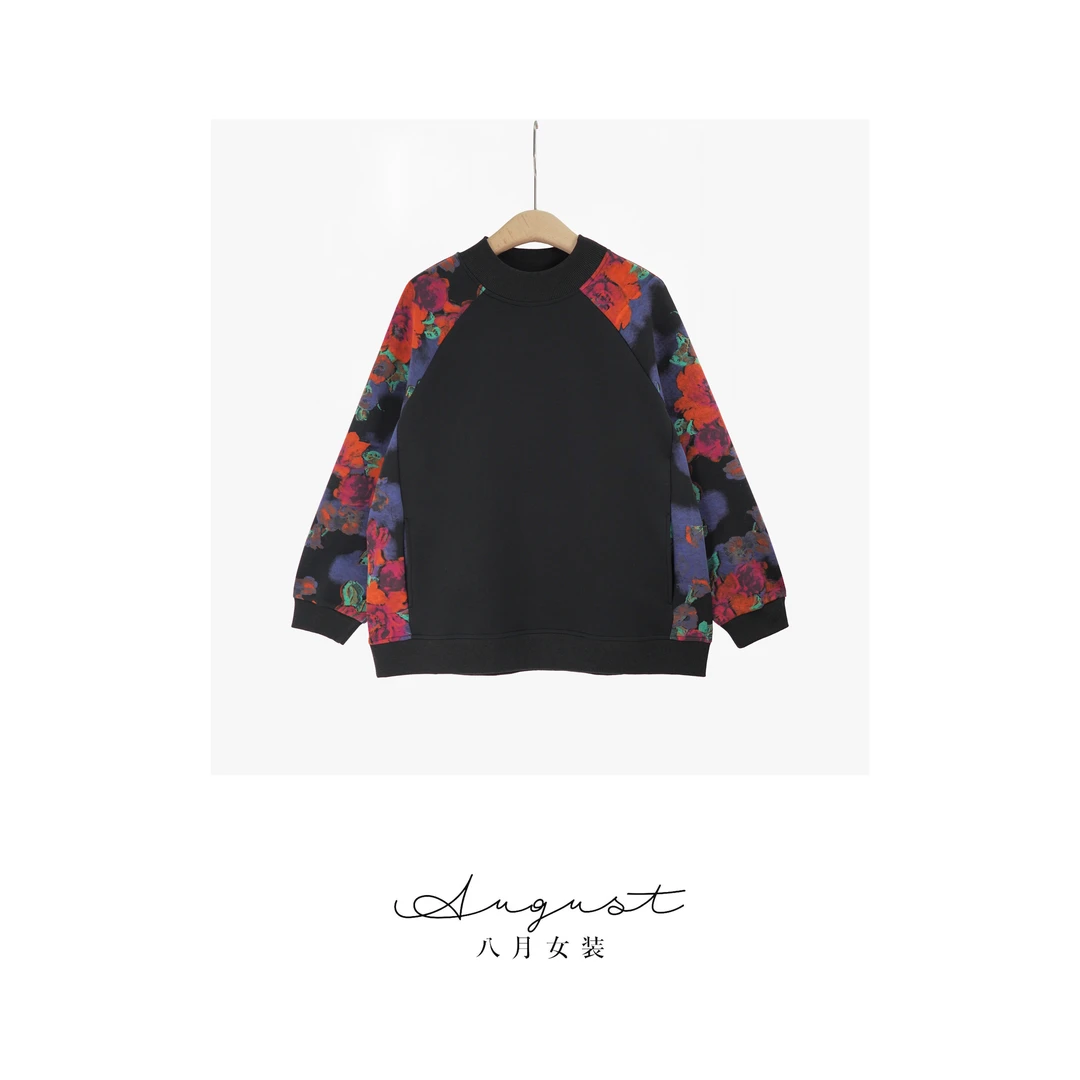 【BAYUE】3728长袖常规款圆领女套头T恤内搭女士休闲