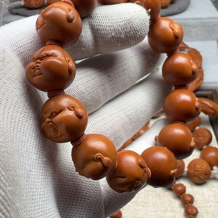 手串橄榄核橄榄核雕工艺制作