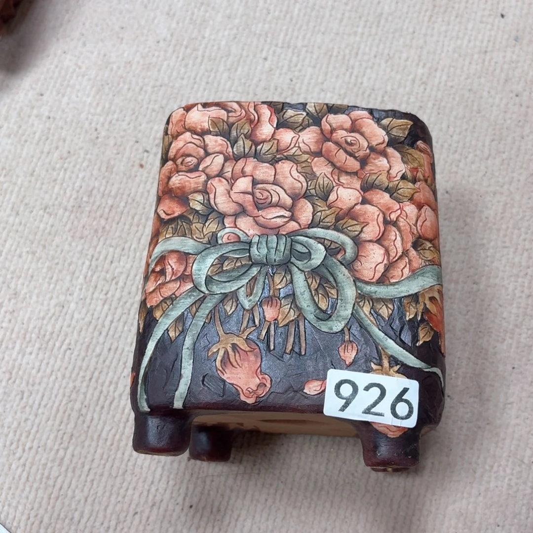 铭***曦花盆紫砂陶瓷多肉花盆精品