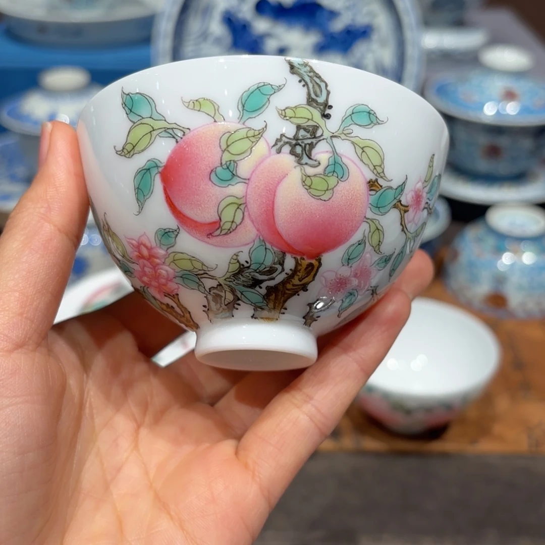 瓷片手工手绘陶瓷茶具
