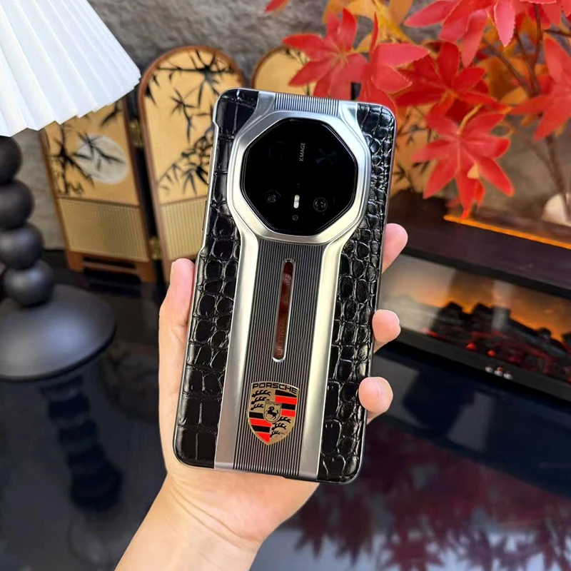 适用华为Mate70rs非凡大师手机壳新款真皮全包电镀保护壳60rs商务