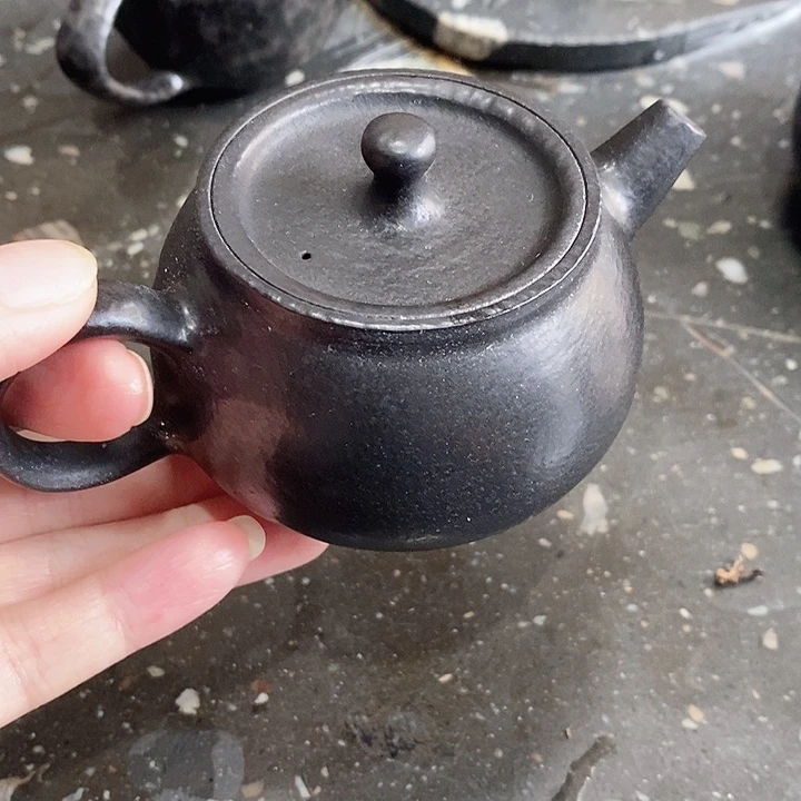 冰碛岩石雕茶壶思源壶