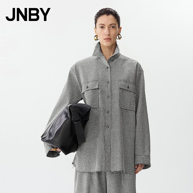【商场同款新品】JNBY/江南布衣25春衬衫休闲宽松长袖5P2210060