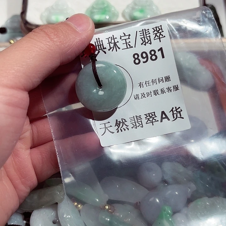 翡翠颈饰未镶嵌8981。