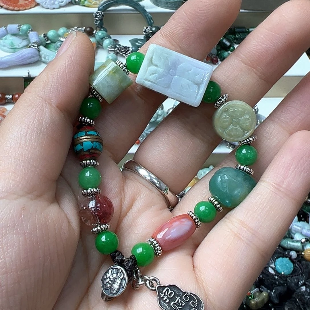 翡翠戒指未镶嵌炸