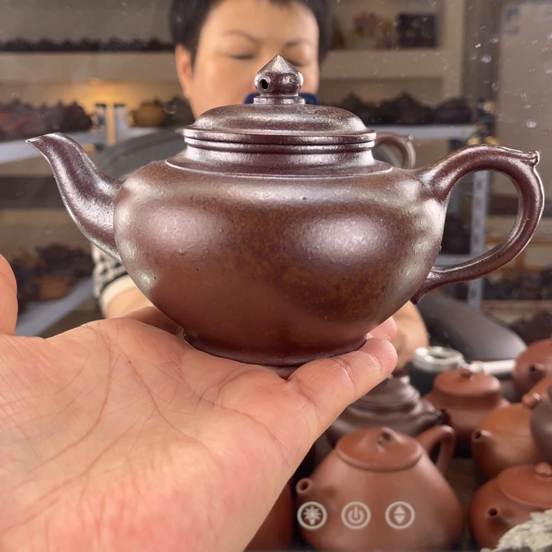 紫砂茶壶底槽清柴烧笑樱240cc左右
