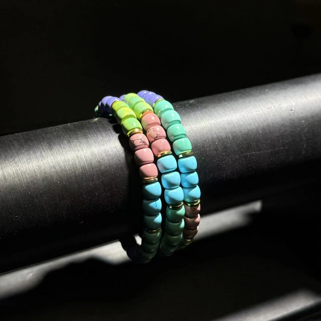 【皇后甄选】 LS680 彩色直切桶珠手串