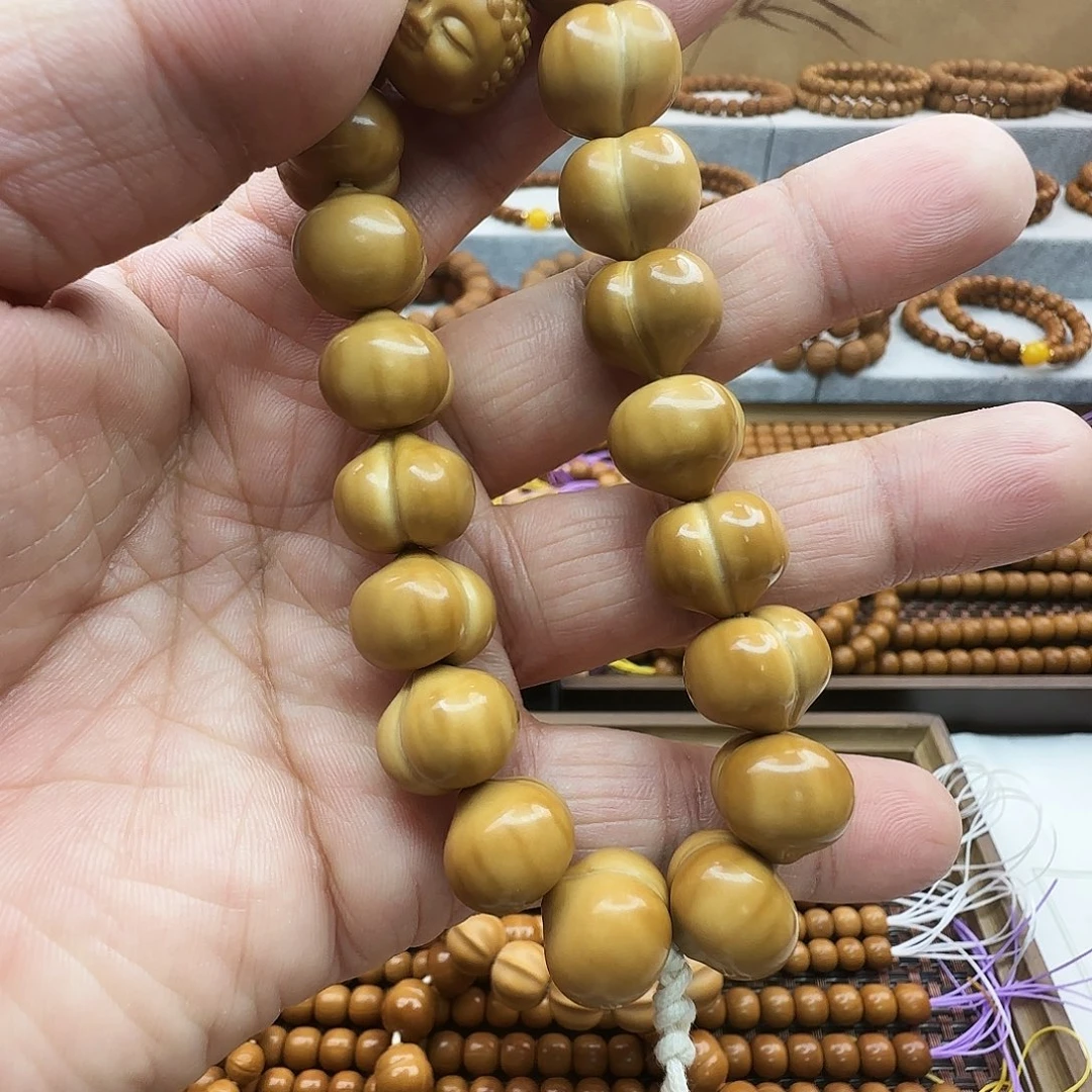 雪***客手串猴头核桃精品雕刻猴头手串