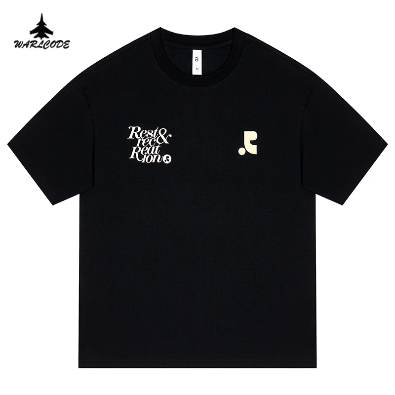 潮流时尚圆领宽松t恤高街潮牌印花短袖夏季索罗娜冰感T恤男女同款