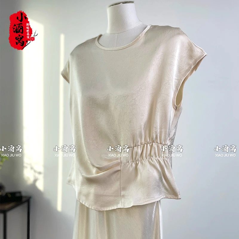 [岁月-上衣] 小酒窝新国风 新中式纯色气质打底衫-55