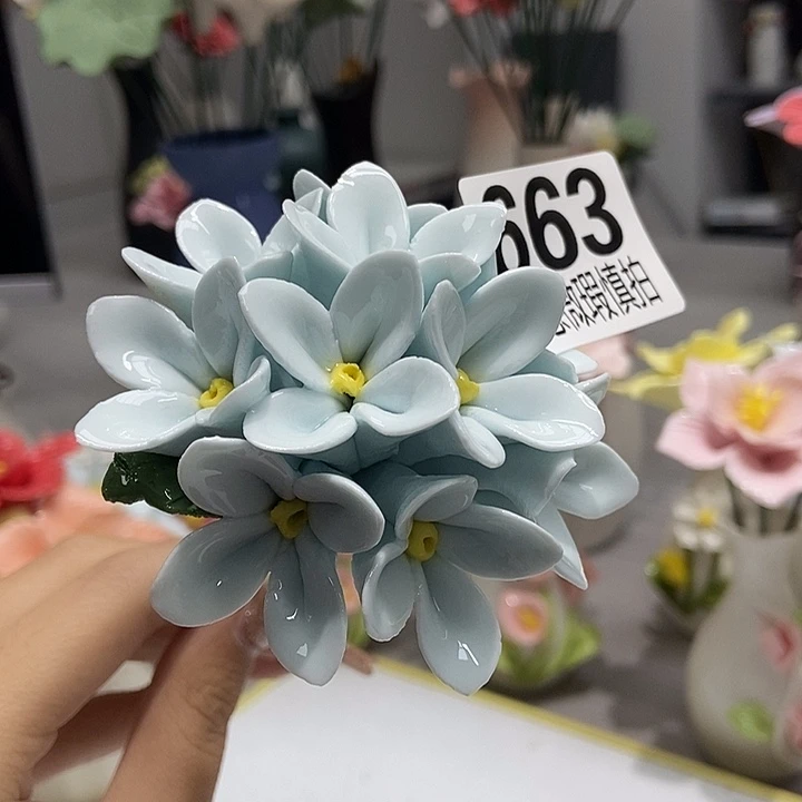 陶瓷纯手工捏花设计