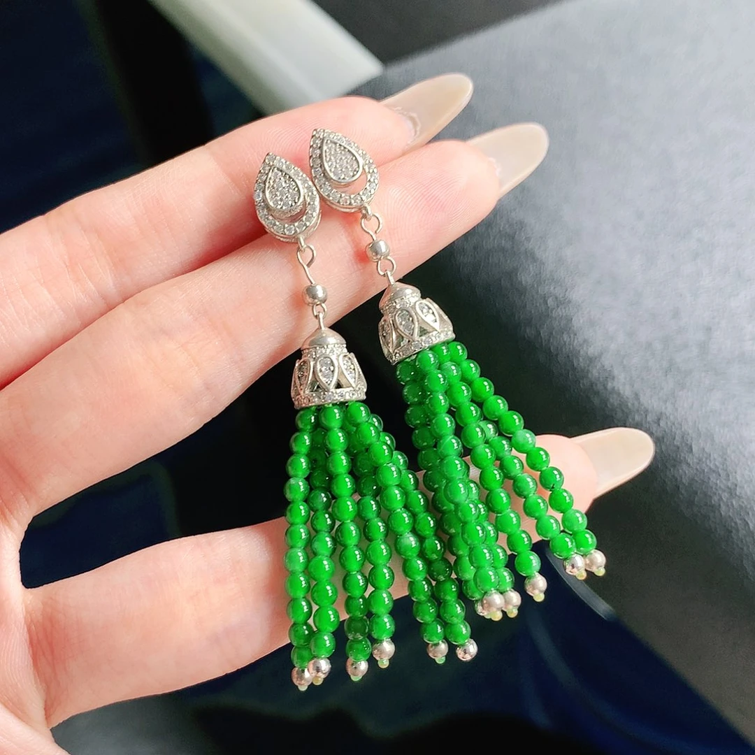 翡翠未镶嵌手链耳饰