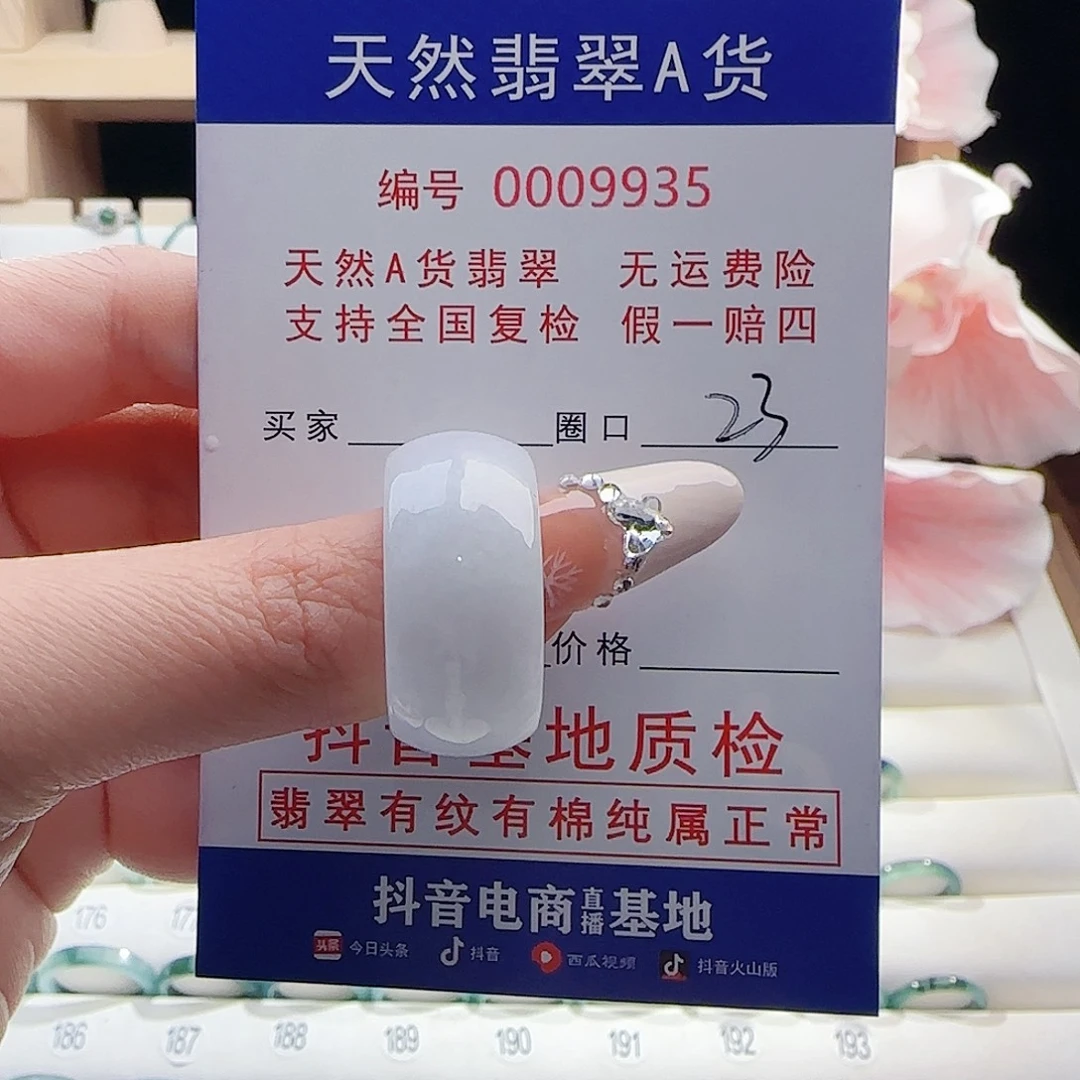 翡翠未镶嵌戒指戒指