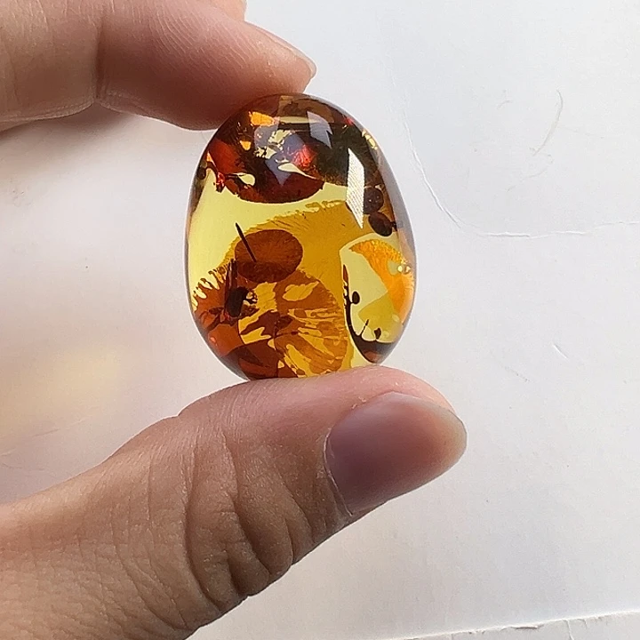 琥珀（花珀）未镶嵌颈饰