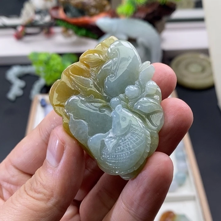 颈饰未镶嵌翡翠缅甸天然翡翠A货