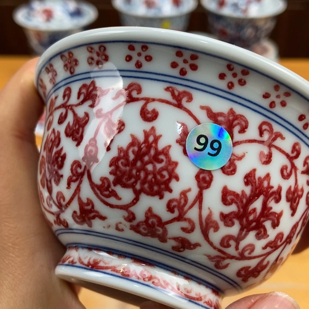 手绘现代茶具非古董