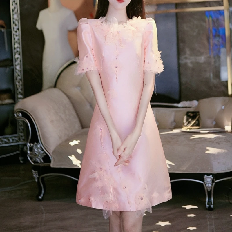 SEJI/瑟纪花的嫁衣重工气质连衣裙