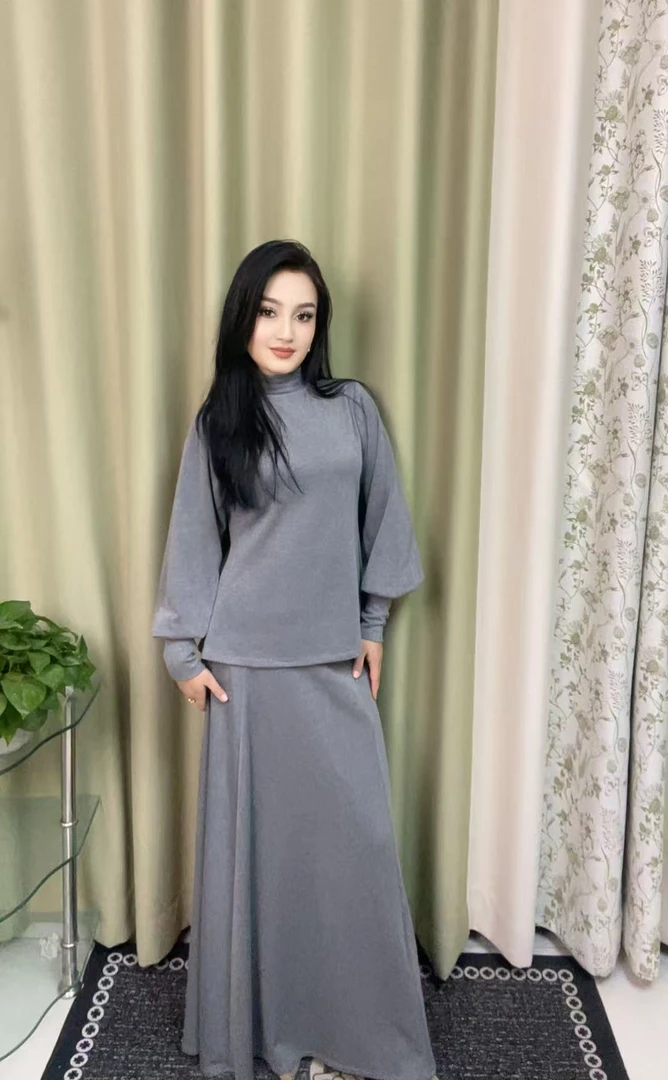 羊驼毛针织松弛氛围感套装