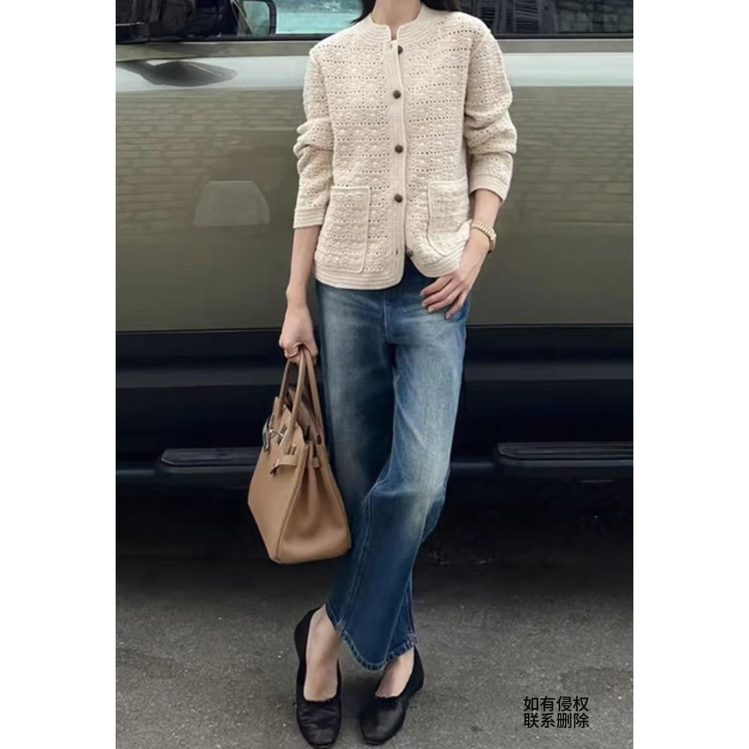 『朱小姐』意式轻奢时尚浮雕羊绒羊毛外套 G370
