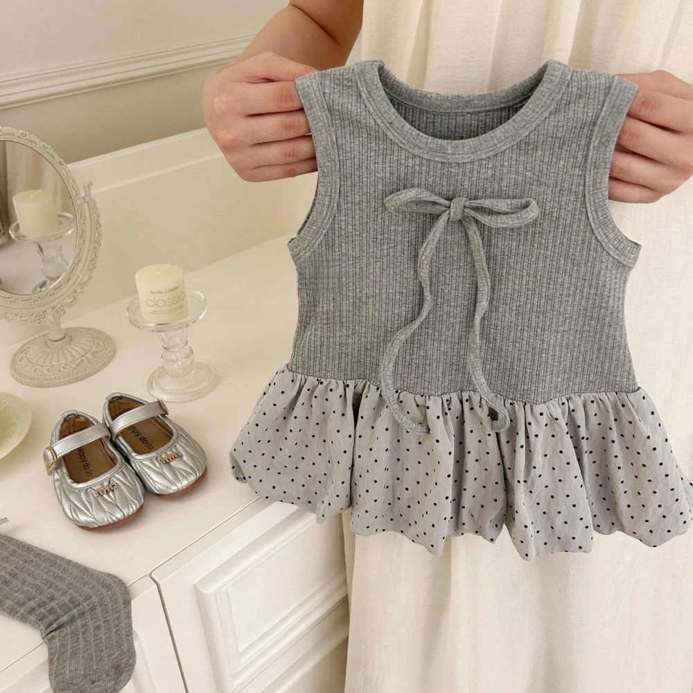 女童夏季时髦网红公主背心裙儿童甜美芭蕾风蓬蓬裙宝宝可爱蛋糕裙