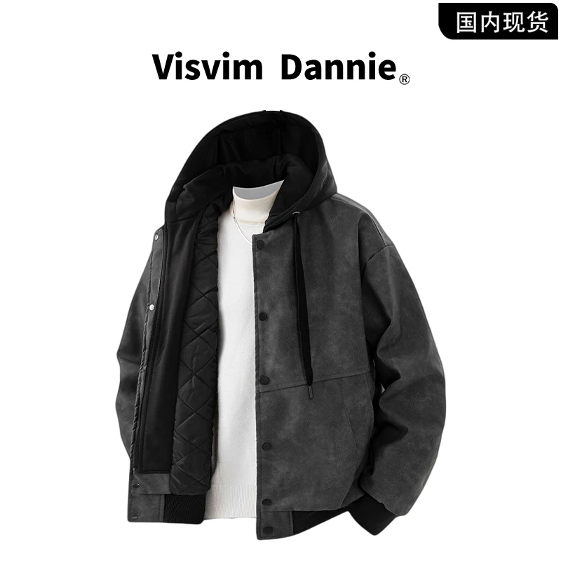 【品牌现货撤柜清仓】VISVIM DANNIE冬季新款加厚防寒皮衣棉服男士