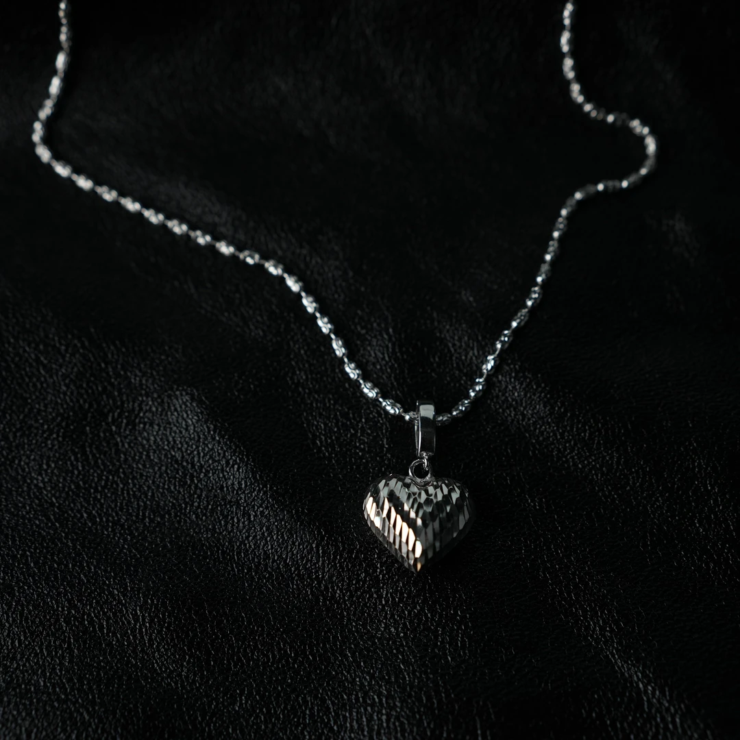 坠链均925银 【钻闪爱心项链】气质轻奢简约小众个性时尚银链